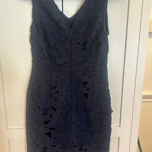 Banana Republic Navy Lace Dress